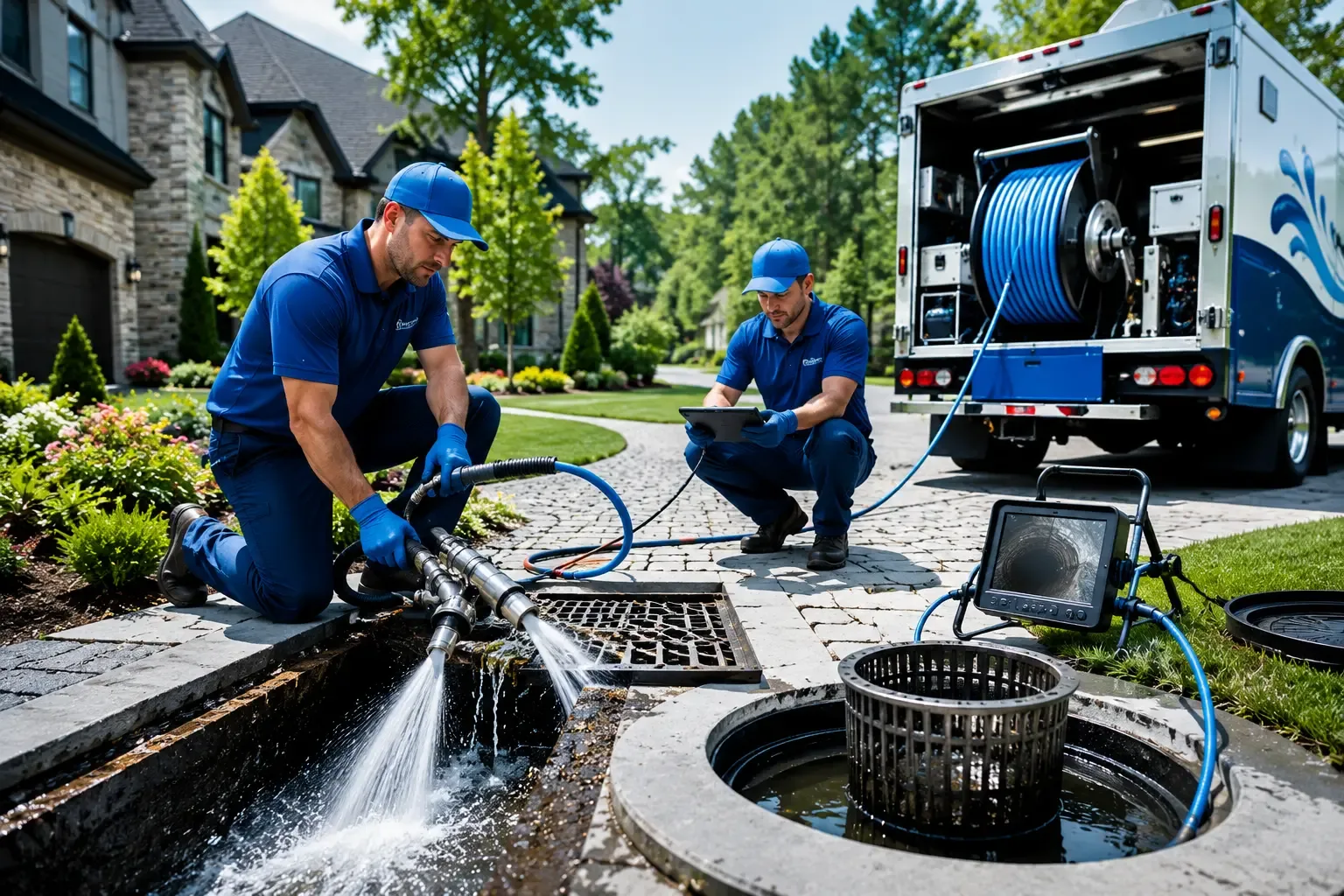 Local outdoor drain cleaning professionals in Geff, IL